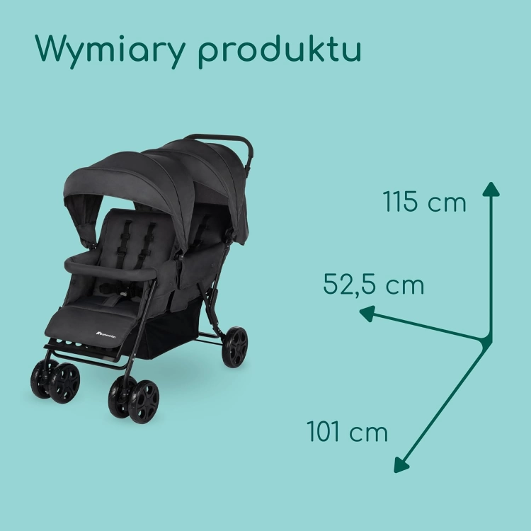 Bebeconfort Teamy Twin wózek dla bliźniąt rok po roku podwójny dla rodzeństwa