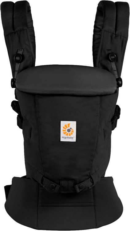 Ergobaby Adapt do przenoszenia dla noworodków, od narodzin, 3 pozycje, miękka bawełna, ergonomiczna pozycja