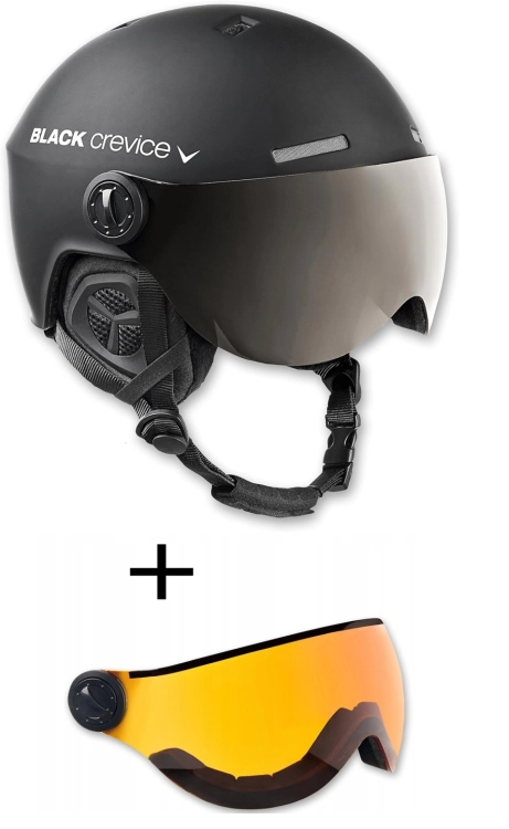 Kask narciarski Black Crevice S/M 54-57 cm czarny