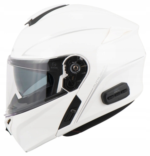 Sena OutRushR kask motocyklowy z interkom rozm M biały połysk