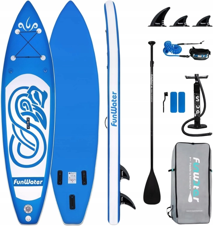 Używana Deska SUP FunWater Nadmuchiwana Stand Up Paddle 305x78x15CM