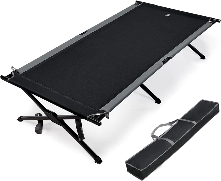 Outlet EVER ADVANCED Łóżko kempingowe dla dorosłych do 300 kg duże 215 x 106 cm