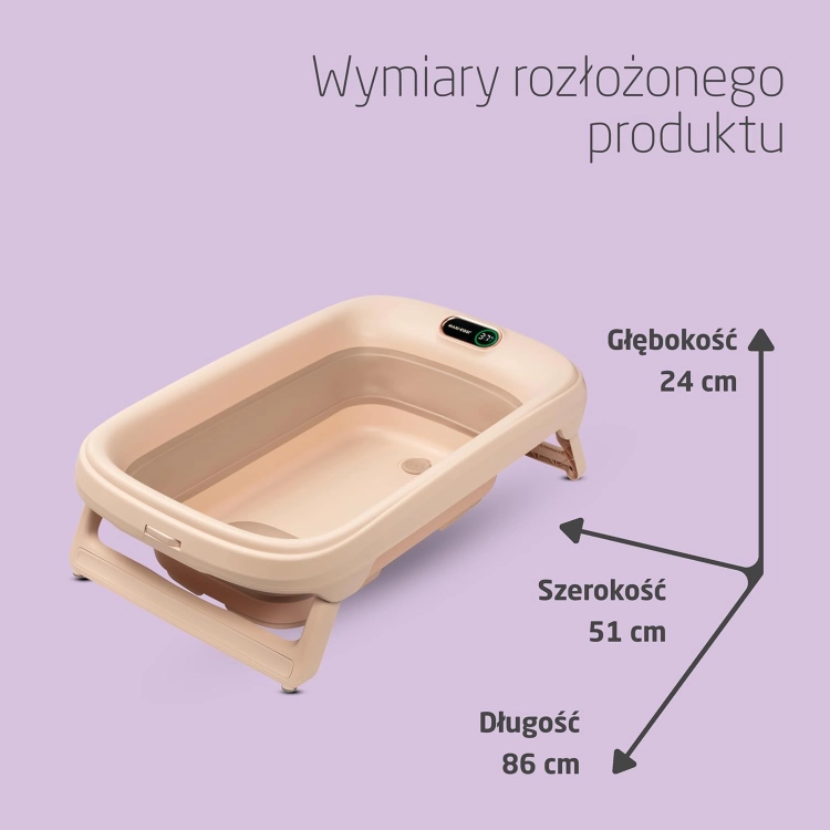 Maxi-Cosi Indigo Składana Wanienka dla Niemowląt, 0-4 lata