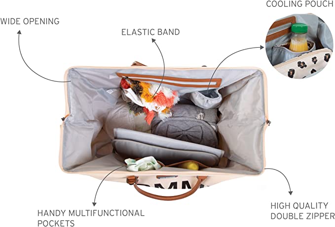 CHILDHOME Torba podróżna Mommy Bag off white
