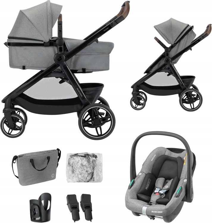 Maxi-Cosi Zelia Select Trio 3w1 wózek wielofunkcyjny spacerówka gondola fotelik