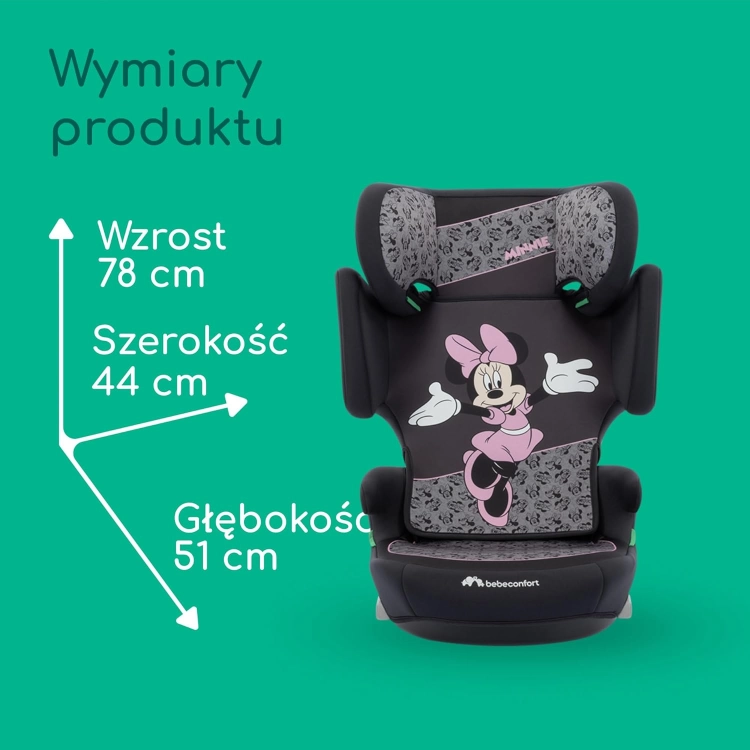 Bebeconfort Disney RoadFix i-Size 3,5-12 lat (100-150 cm) ISOFIX Minnie mouse
