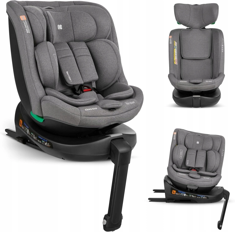 Używany Obrotowy Fotelik Bebe Z Bazą KikkaBoo i-Size i-SECURE 40-150cm Do 36kg