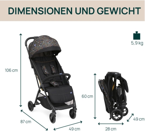 Chicco Gleee Lekki Wózek Spacerowy do 22 kg