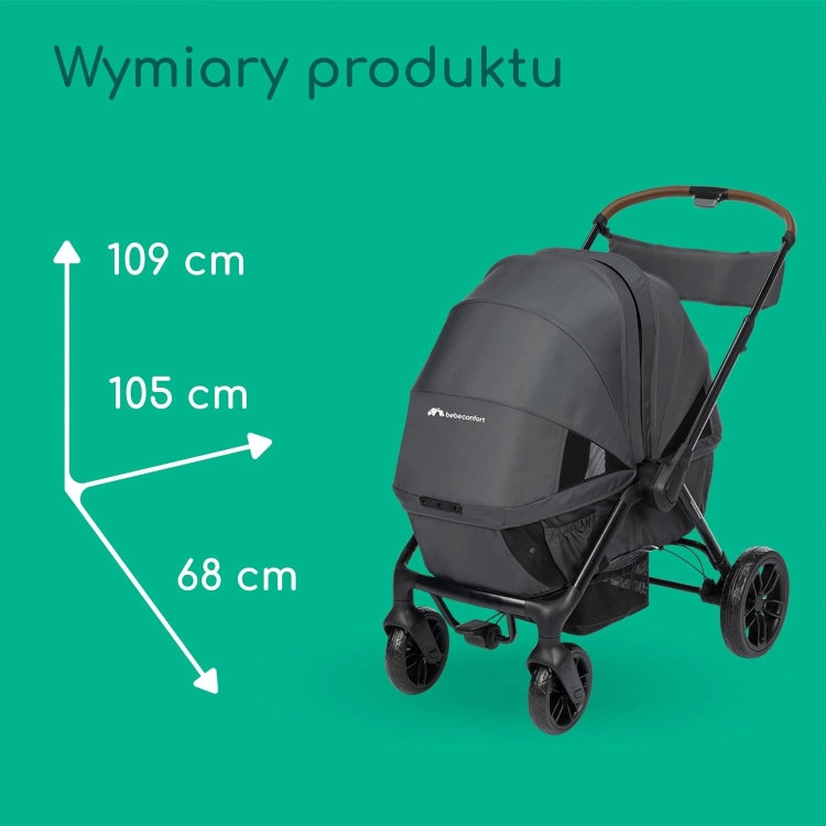 Bebeconfort Helios, Bliźniaczy wózek spacerowy od urodzenia, 0–4 lata, 0–22 kg