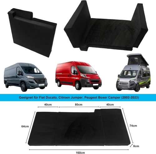 Składany materac kompatybilny z FIAT Ducato, Citroen Jumper, Peugeot Boxer Camper (2002-2023)