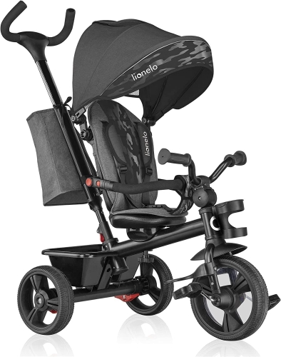 Lionelo Haari - rowerek trójkołowy 2w1 | Stone Grey