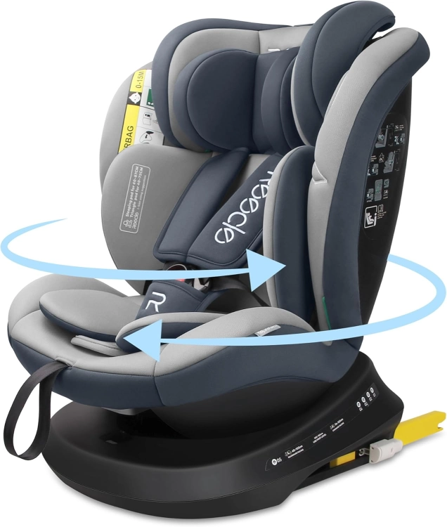 FOTELIK SAMOCHODOWY REECLE i size ISOFIX 0-36 RWF obrotowy