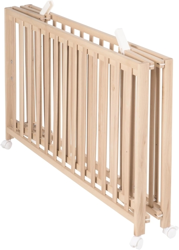 roba Łóżeczko składane Fold-Up 60x120cm naturalne