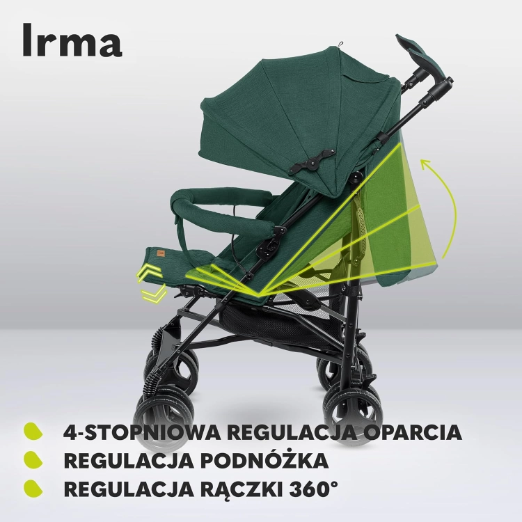 Lionelo Irma Wózek Spacerowy do 15 kg typ parasolka
