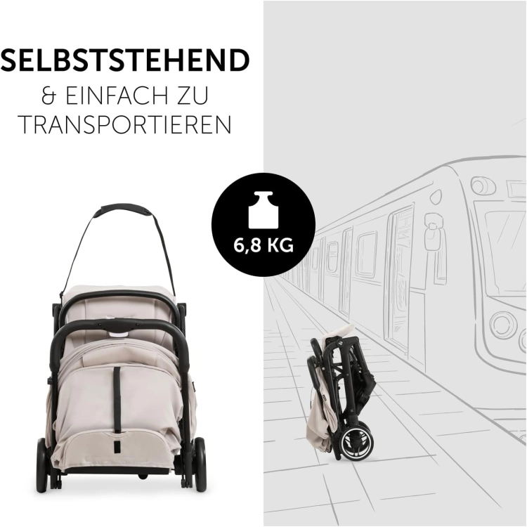 hauck wózek spacerowy Travel N Care dla dzieci ładowność do 25 kg lekka kompaktowa używany