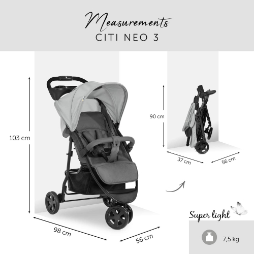 hauck Wózek spacerowy Citi Neo III do 22 kg