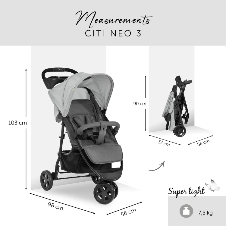 hauck Wózek spacerowy Citi Neo III do 22 kg