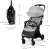 Outlet Kinderkraft APINO Lekka Spacerówka, Wózek dziecięcy spacerowy 7,5 kg
