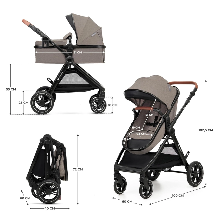 Outlet Kinderkraft Esme 3w1 - wózek głęboko-spacerowy