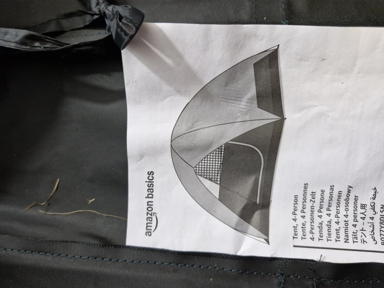 Używany Amazon Basics Tent namiot 4 osobowy