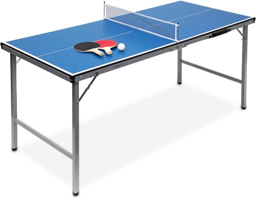 Outlet Relaxdays Midi stół do tenisa stołowego 150 x 67 x 71 cm ping ponga składany