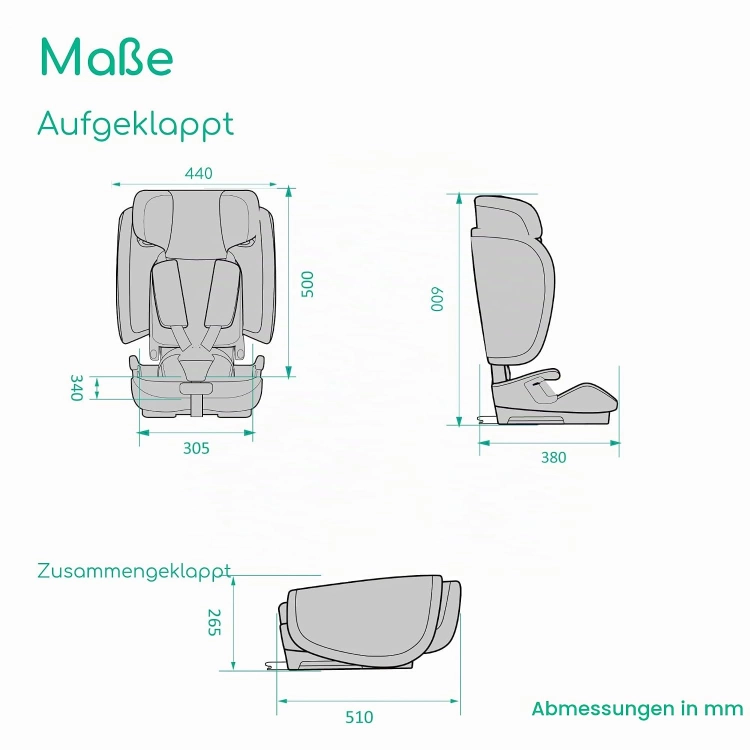 Bebeconfort Ever & Go i-Size Fotelik Samochodowy, 15 Miesięcy - 12 Lat, 76-150 cm składany
