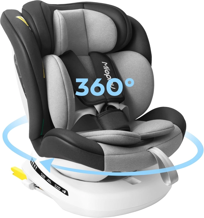 FOTELIK SAMOCHODOWY Miophy 360 Girevole i size ISOFIX 0-36 RWF obrotowy