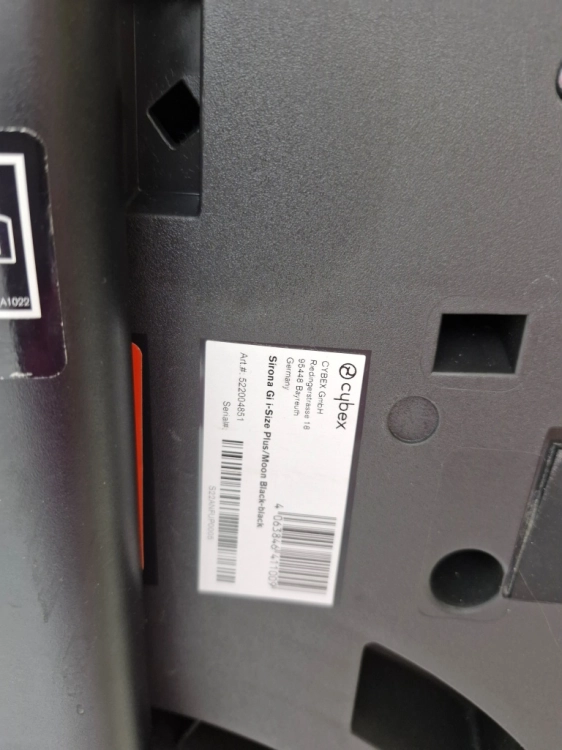 Używany CYBEX SIRONA GI I-SIZE 0-20 kg 61-105 cm obrotowy z bazą (Plus) Moon Black