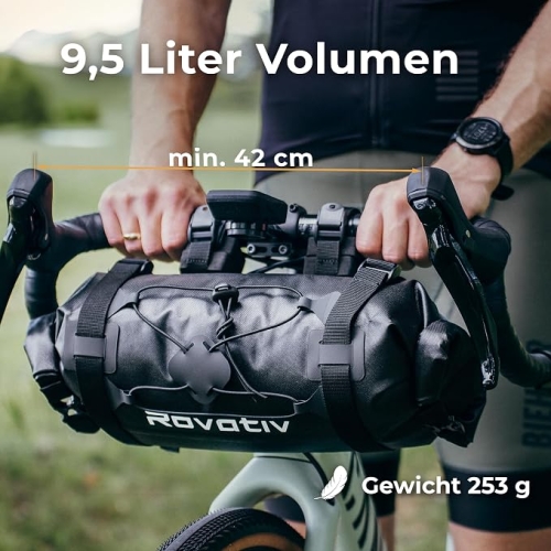 Sakwa rowerowa przednia Rovativ Torba na kierownicę 9,5l