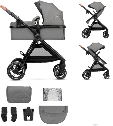 Kinderkraft Esme 3w1 - wózek głęboko-spacerowy z fotelikiem