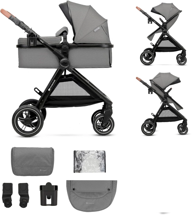 Kinderkraft Esme 3w1 - wózek głęboko-spacerowy z fotelikiem