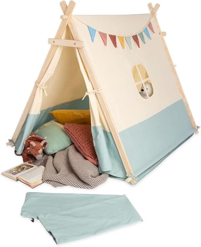Pinolino Namiot Tipi Yuma, z materiału i drewna 101 x 131 x 106 cm
