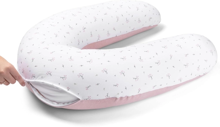 Babymoov Doomoo Flower Nursing Pillow Pink poduszka do spania dla kobiet w ciaży 2w1 karmienia