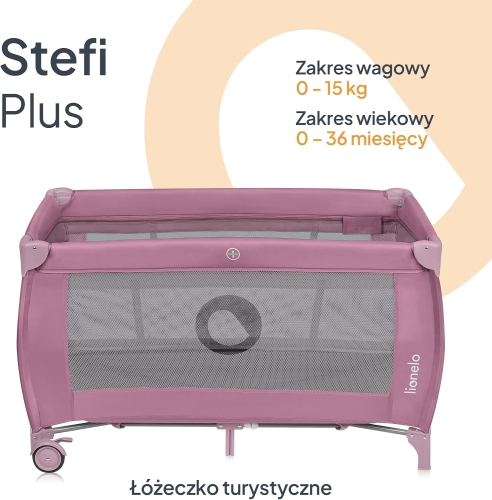Lionelo Stefi Plus 2 w 1 łóżeczko turystyczne + podwieszenie