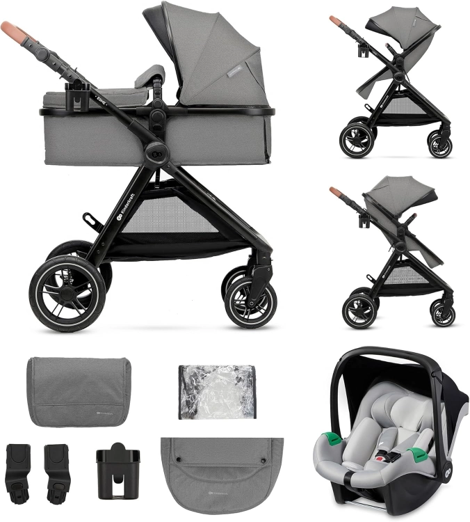 Kinderkraft Esme 3w1 - wózek głęboko-spacerowy z fotelikiem - używany