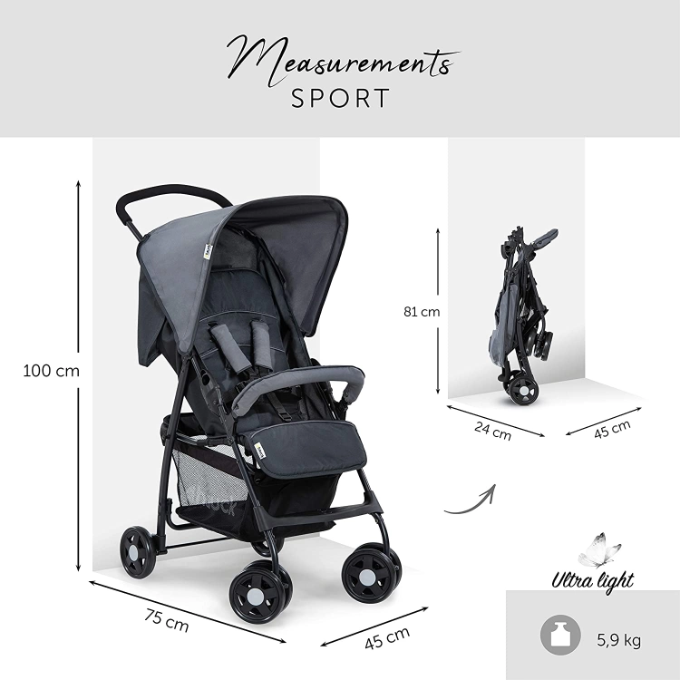 Outlet Wózek spacerowy Hauck sport lekki do 18 kg