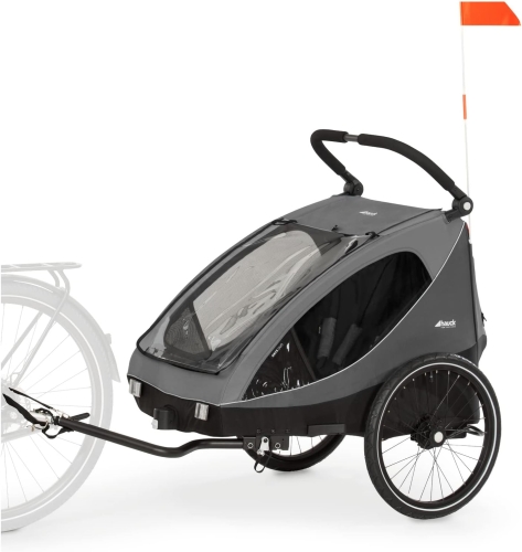 OUTLET HAUCK DRYK DUO przyczepka rowerowa podwójna / WÓZEK SPACEROWY