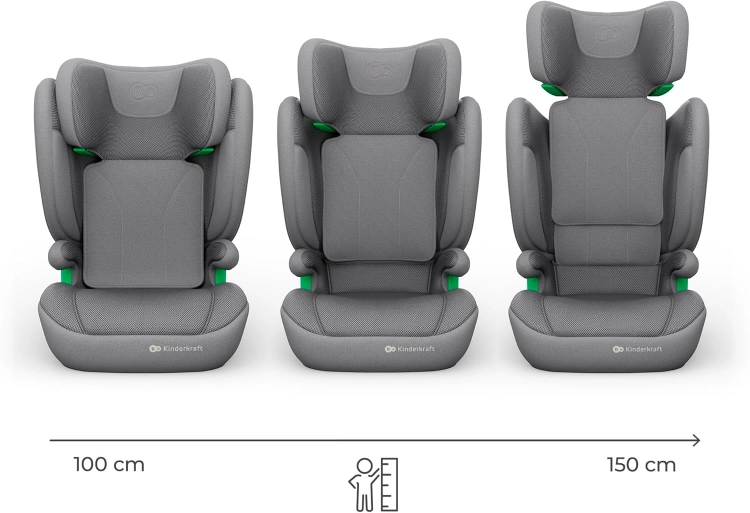 Kinderkraft JUNIOR FIX 2 PRO fotelik samochodowy 100–150 cm, ISOFIX