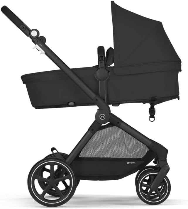 WÓZEK 2W1 Cybex GOLD EOS Black Moon Black  spacerówka gondola