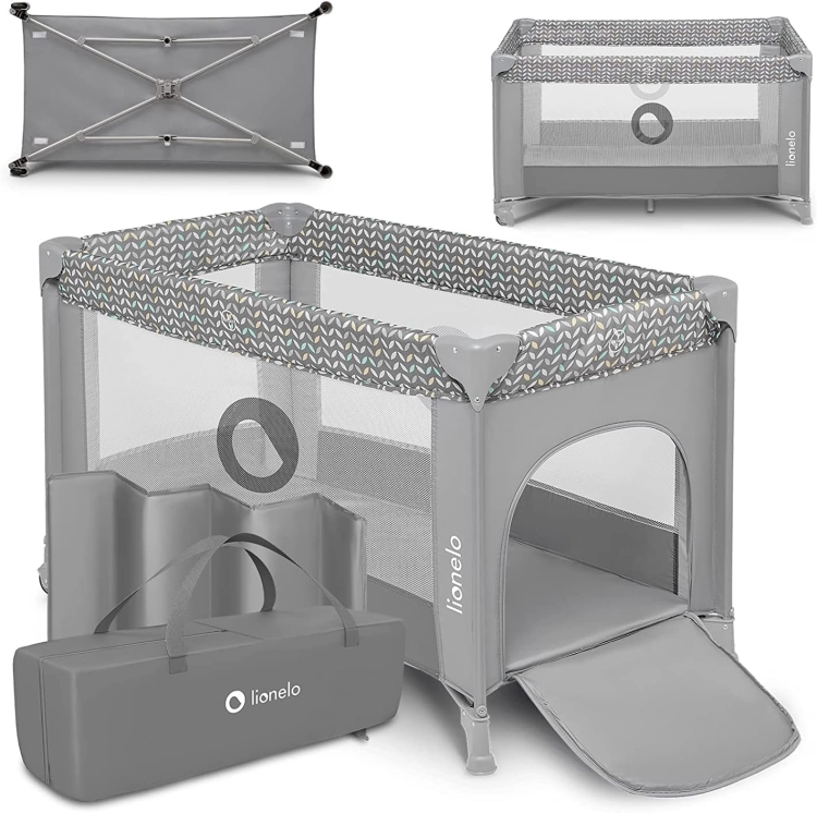 OUTLET LIONELO Stefi 2 w 1 łóżeczko turystyczne 120x60
