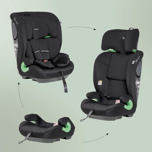 babyGO Lumo fotelik samochodowy 76-150 cm bez isofix