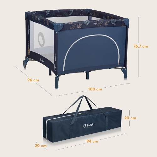LIONELO BONNIE Kojec Dziecięcy do15 kg 96 x 100 cm