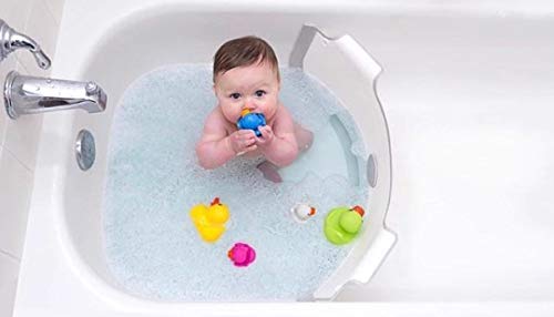 BabyDAM przegroda do wanny – szara mini wanienka zapora do wanny