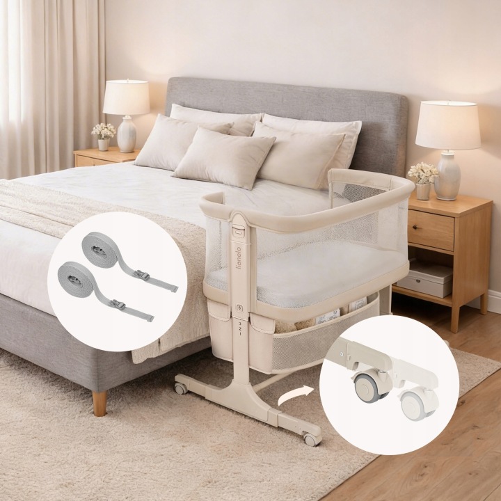 OUTLET Lionelo Jodie łóżko dostawne 3 w 1