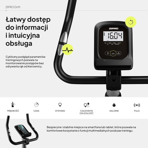 OUTLET ZIPRO Drift Rower Stacjonarny Magnetyczny