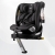 Feakaou Fotelik samochodowy 0 - 36 kg dla niemowląt, obracany o 360°, z podstawą podpierającą ISOFIX