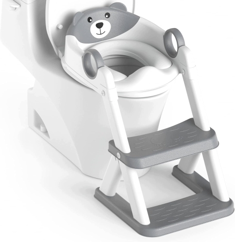 RABB 1ST BEAR XTL-8868 Nakładka na WC dla dzieci ze schodkami 2w1