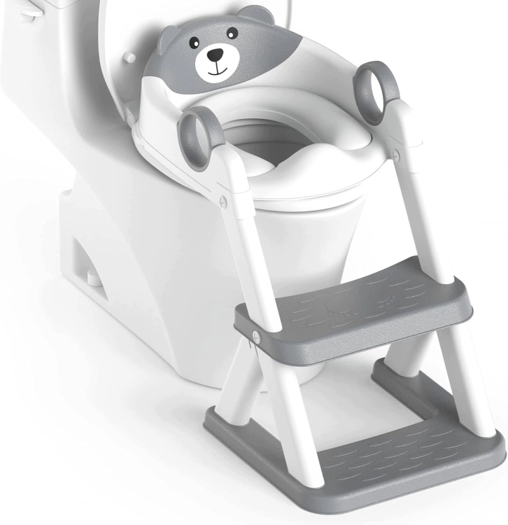 RABB 1ST BEAR XTL-8868 Nakładka na WC dla dzieci ze schodkami 2w1
