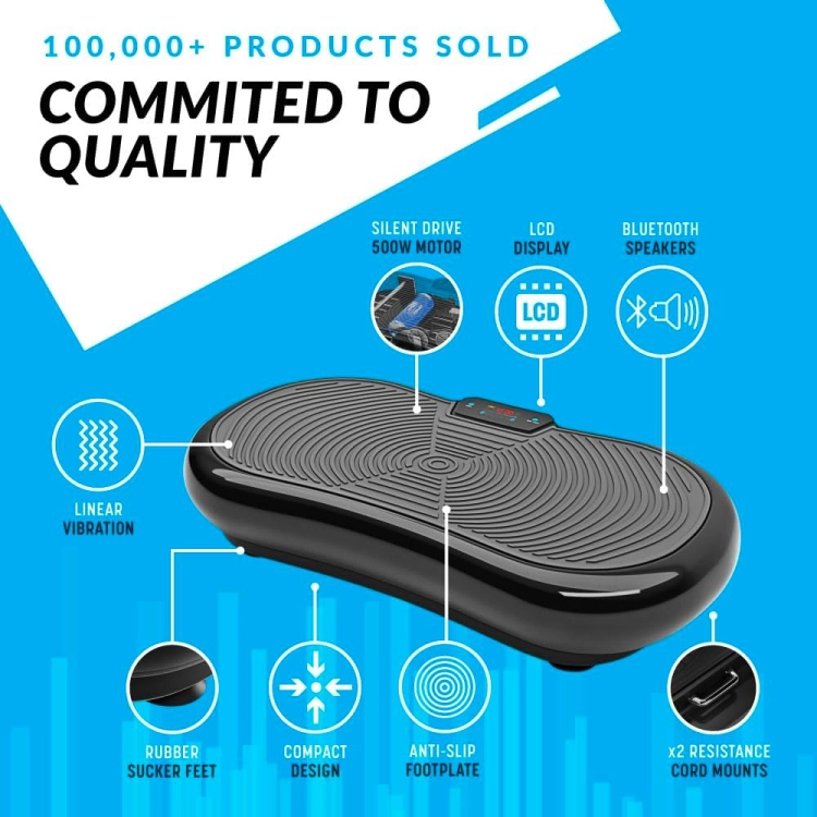 OUTLET Platforma wibracyjna Bluefin Fitness Ultra Slim - BRAK PILOTA